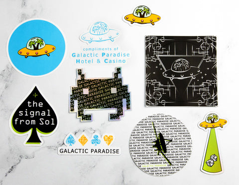 FUTURE//PAST Galactic Paradise sticker pack